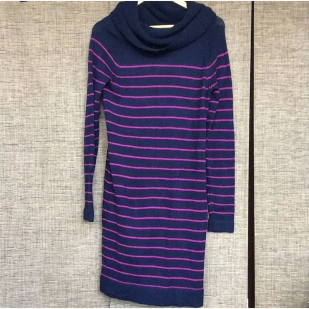 Alpaca blend cowl neck midi sweater dress size M.